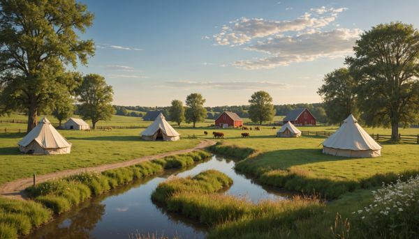 Le camping à la ferme garantit un calme absolu