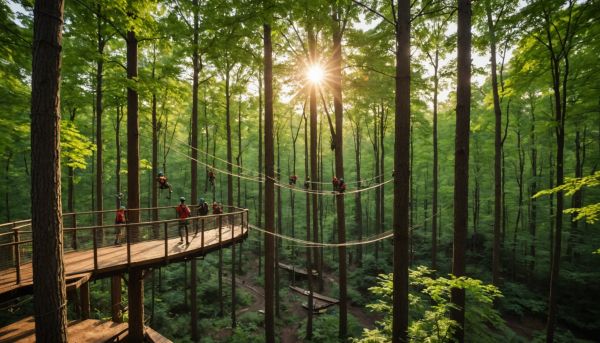 Les parcs accrobranche pour grimper dans les arbres